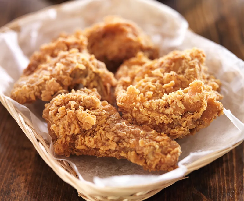 Friteerattua kanaa löydät monesta paikasta ympäri Etele-Koreaa!